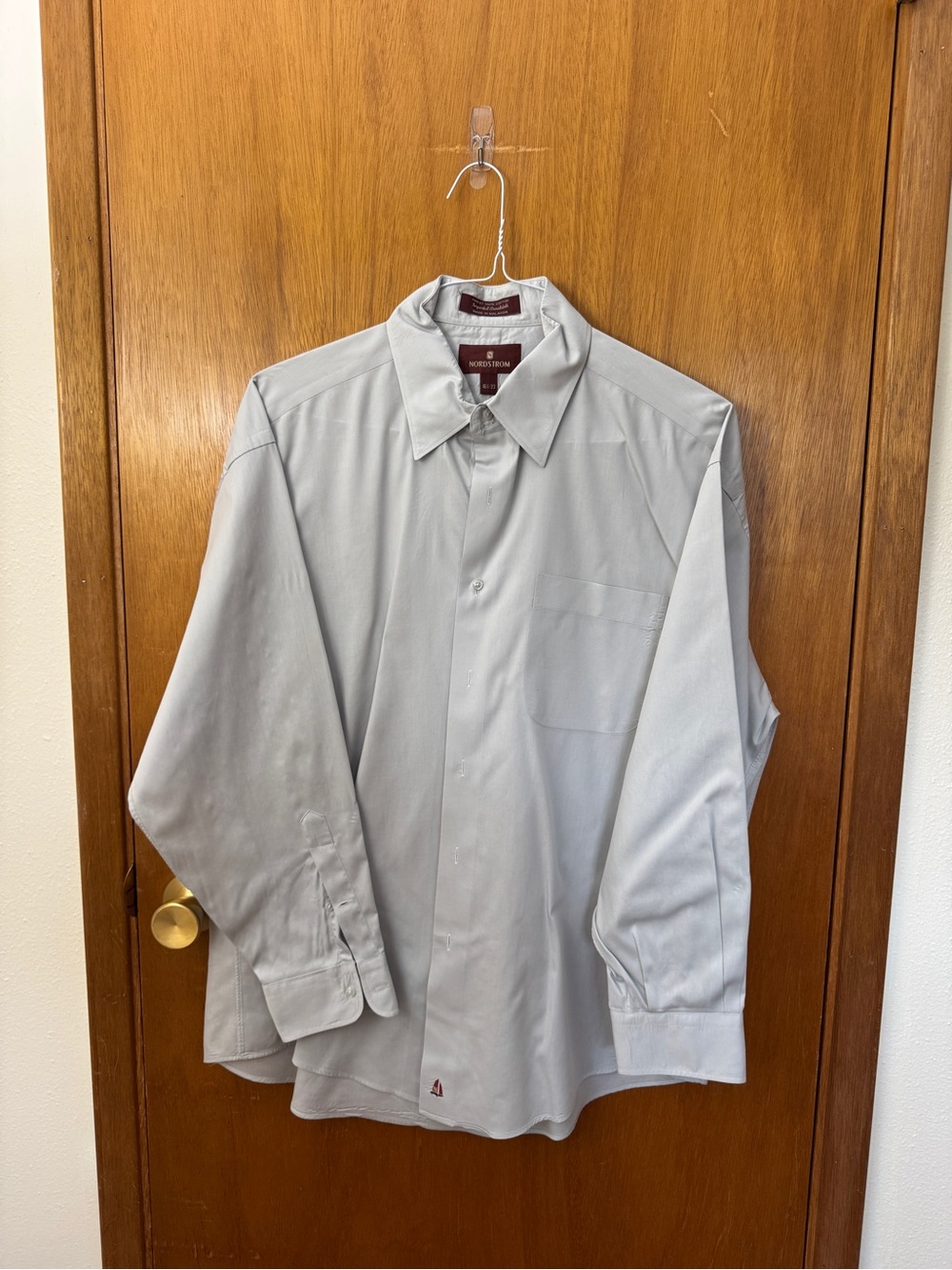 Nordstrom Men's Light Grey Dress Shirt